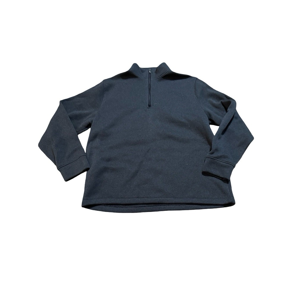 Old Navy Mens 1/4 Zip Pullover Sweater Dark‎ Charcoal Gray 2XL Regular D736